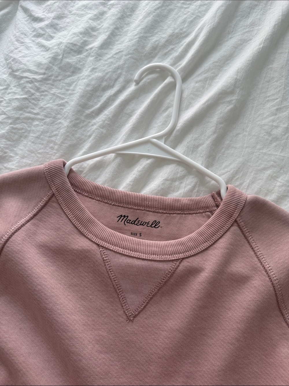 Madewell Light Pink Crewneck Size small